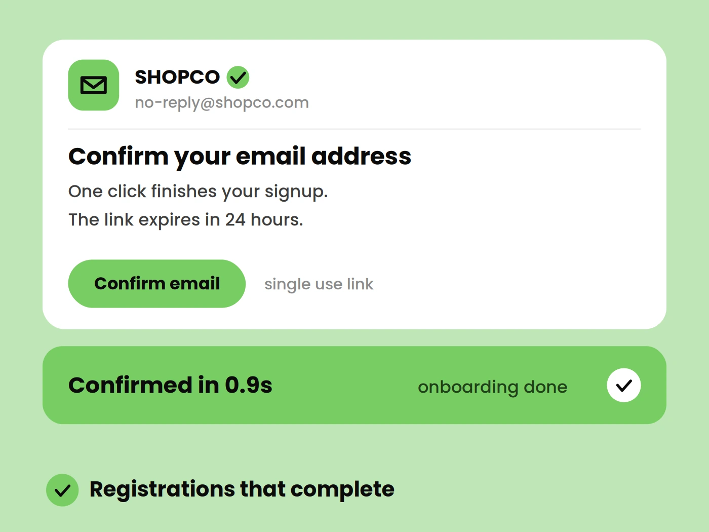 Signup Confirmation