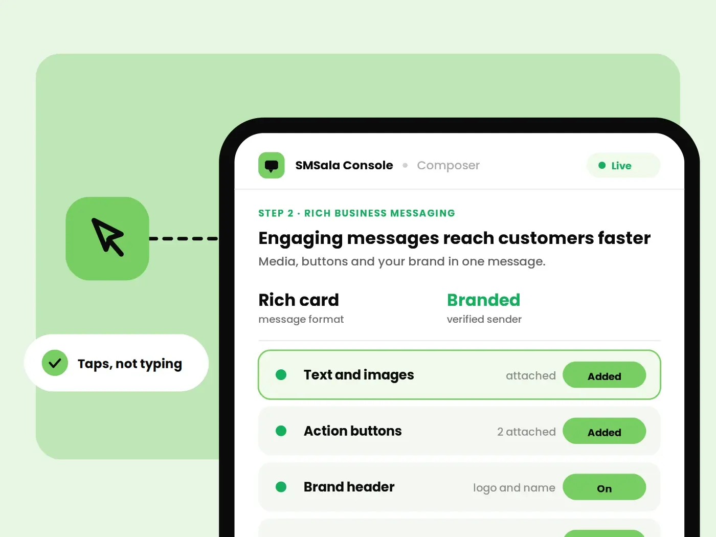 Engaging messages reach customers faster.