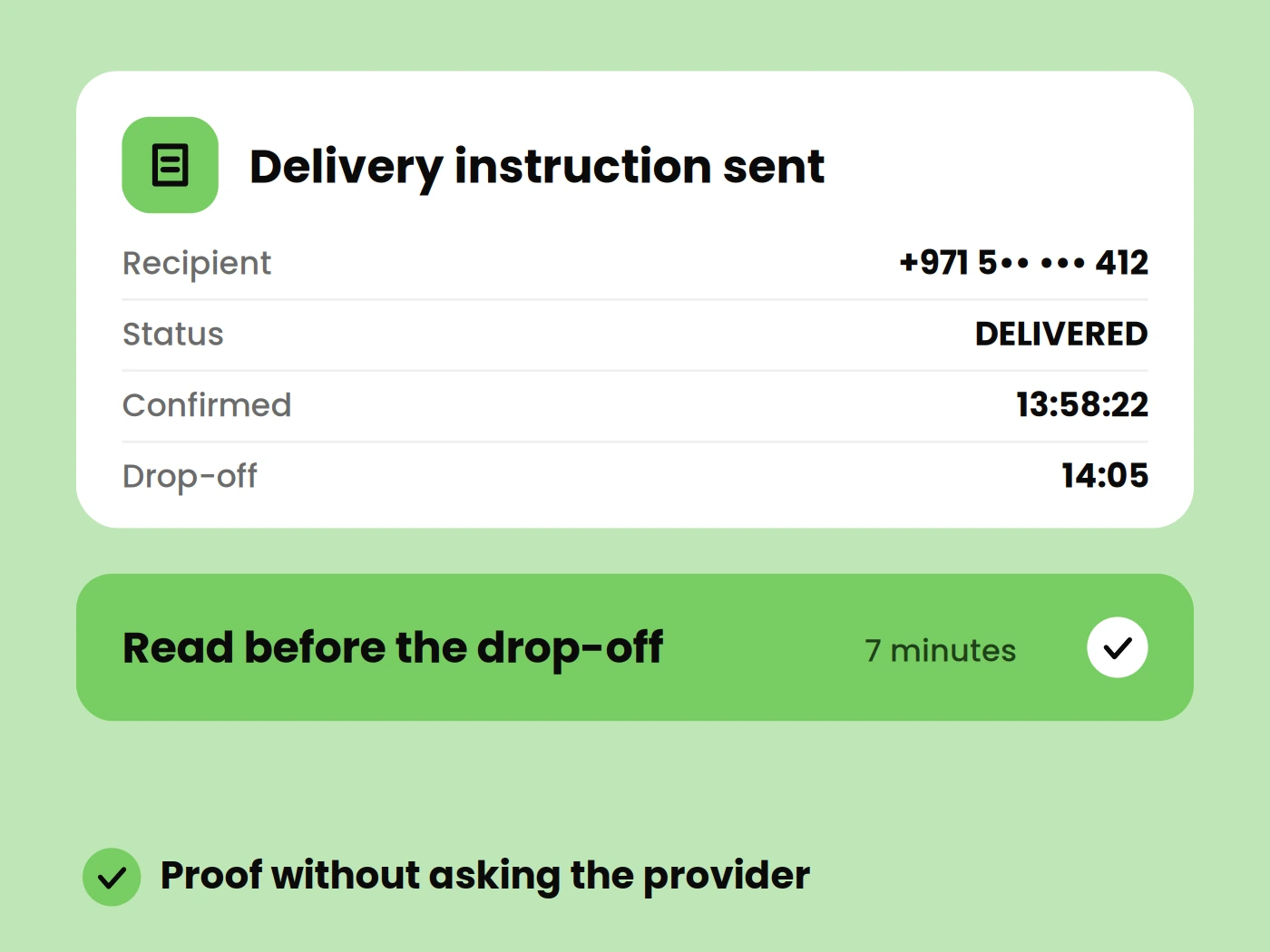Every customer update stays visible and trackable.