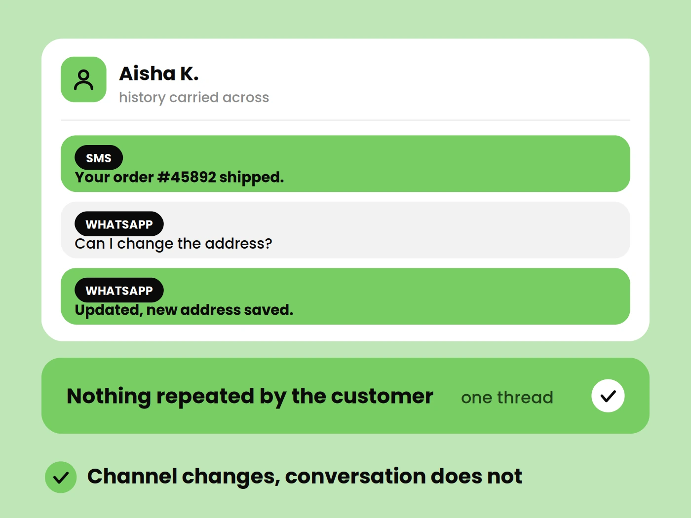 Seamless Customer Conversations