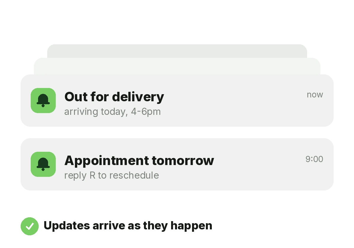 Keep Customers Updated Automatically.