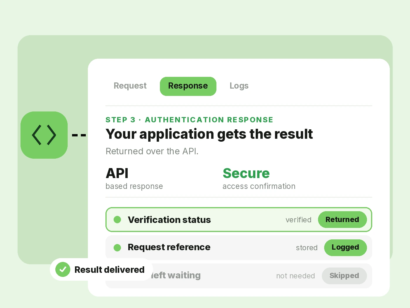 Your Application Receives Verification Status.