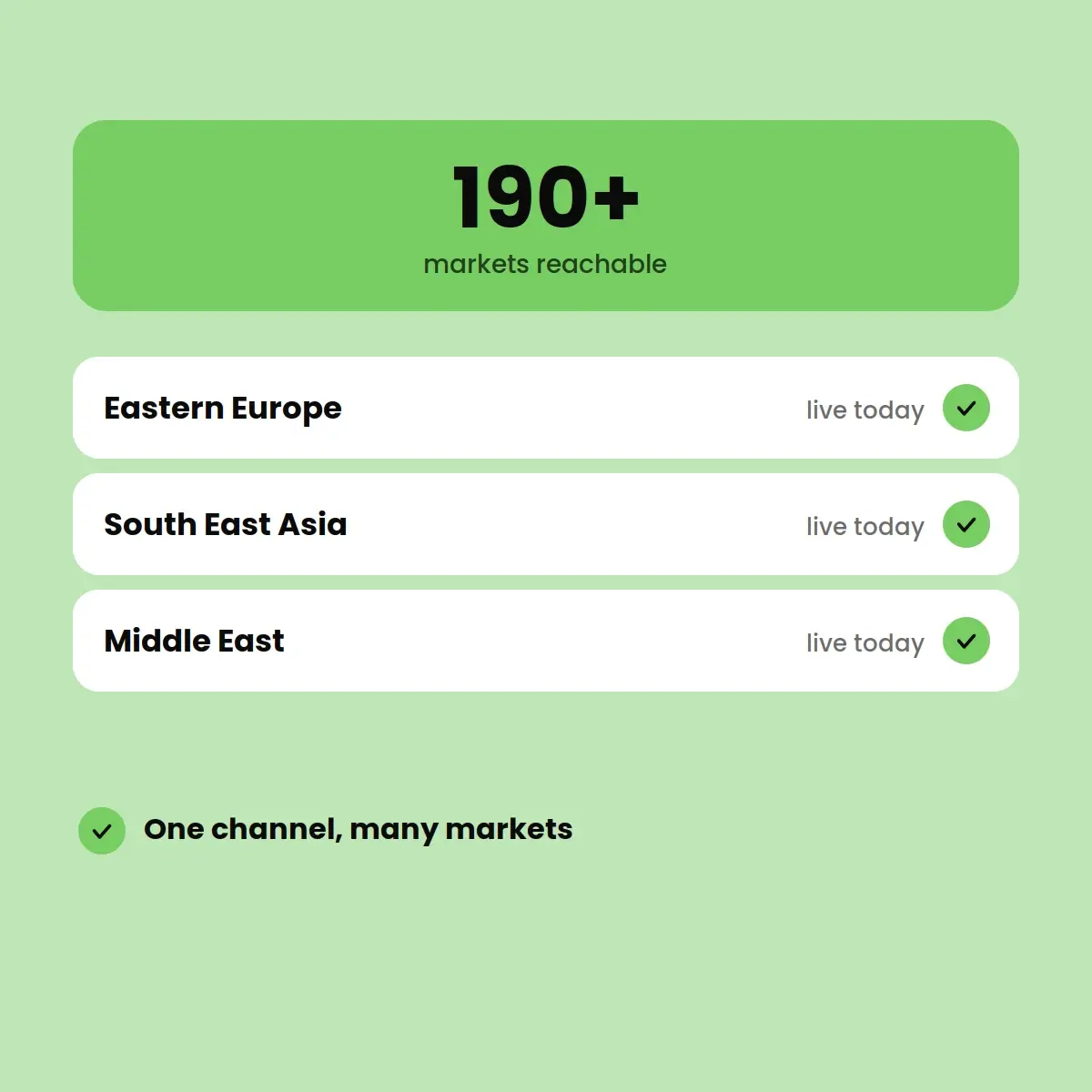 Global Customer Reach