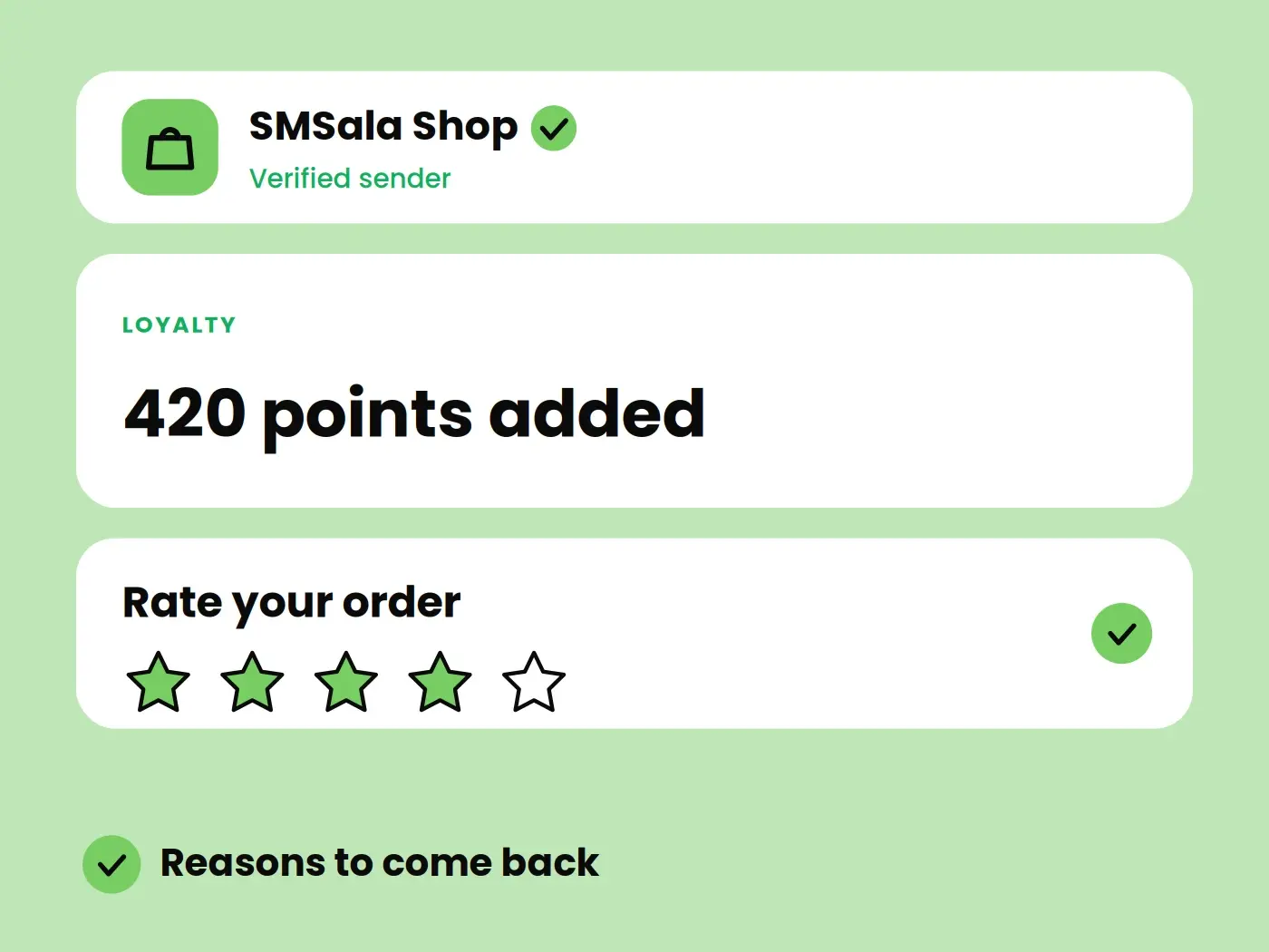 Customer Engagement Messages